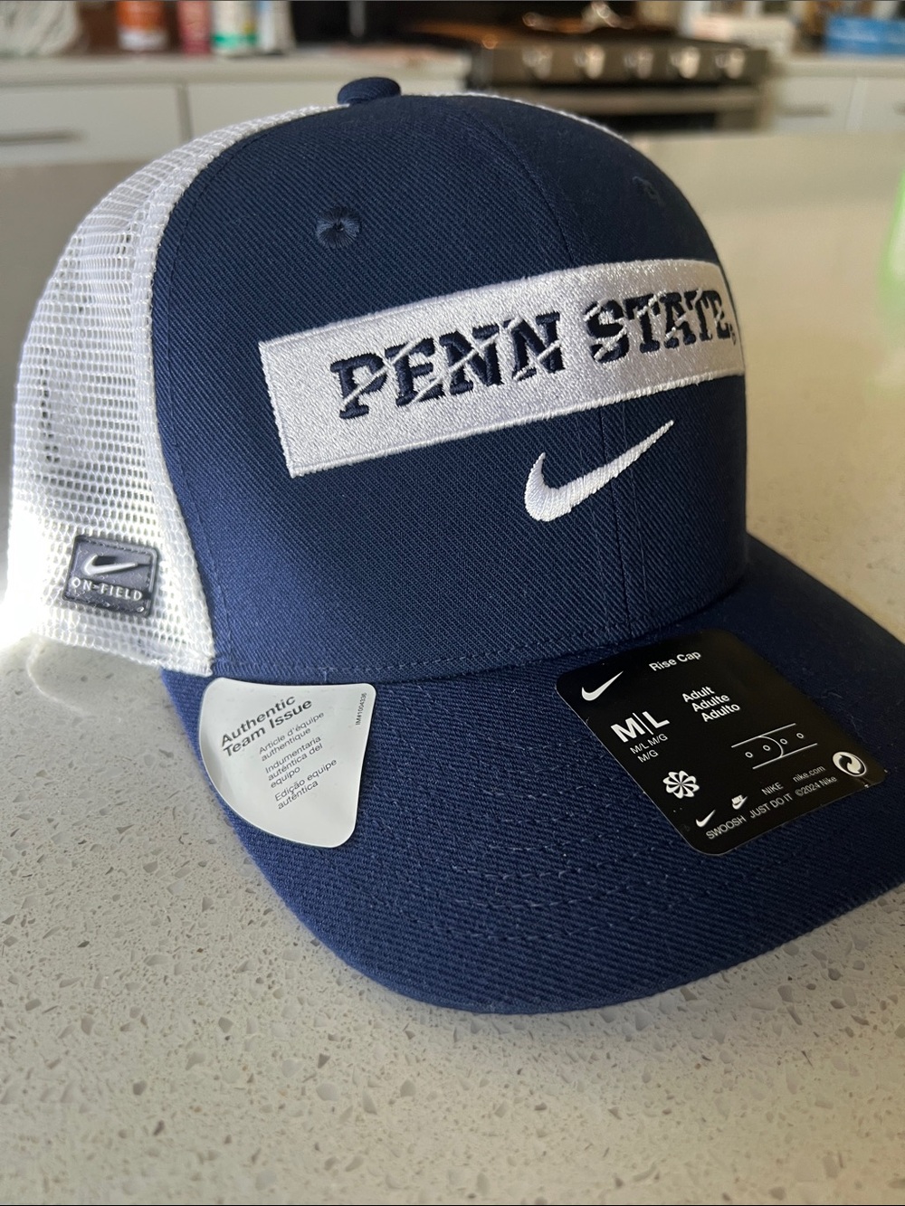 Penn State Nike Navy and White Penn State Mesh Back Cap